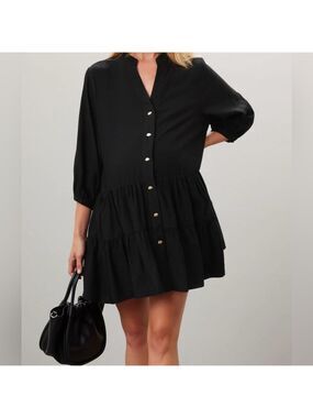 Soon Maternity Melanie Frill Dress